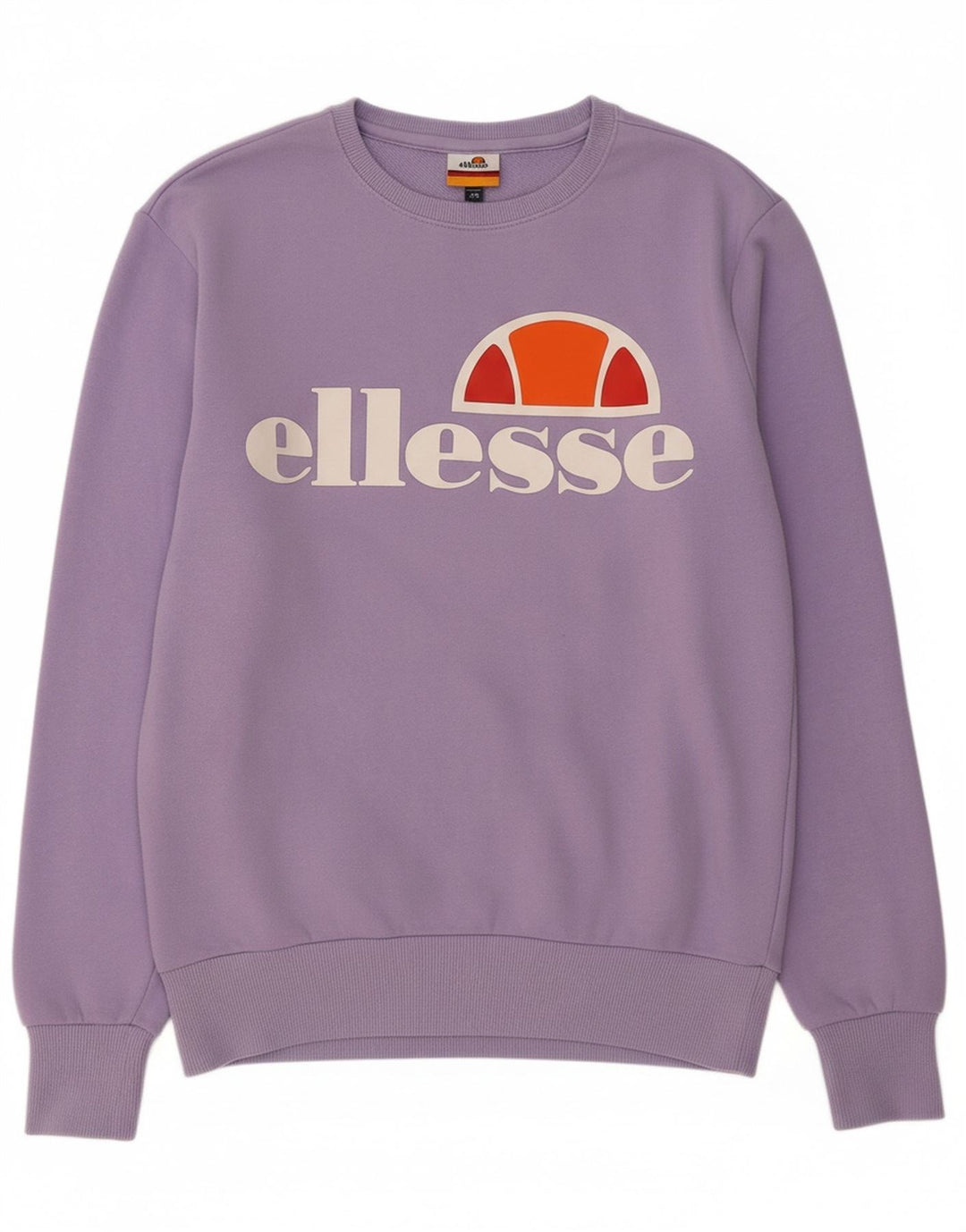 ELLESSE Mens Graphic Sweatshirt Jumper Small Purple Cotton