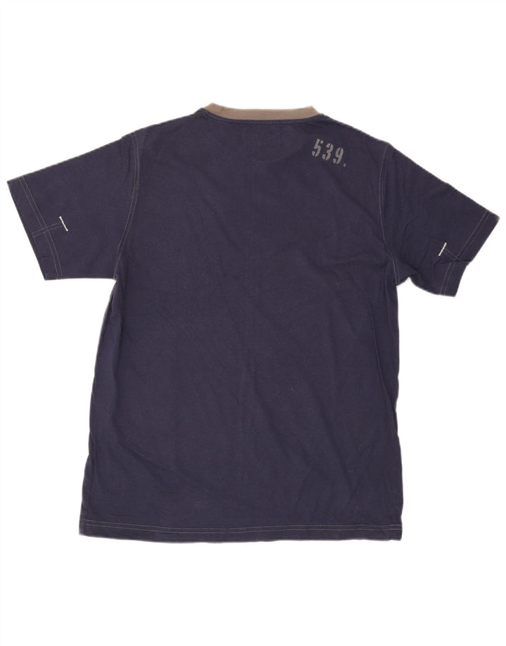 Marlboro Classics Herren-T-Shirt mit Grafik, mittlere Marineblau-Baumwolle