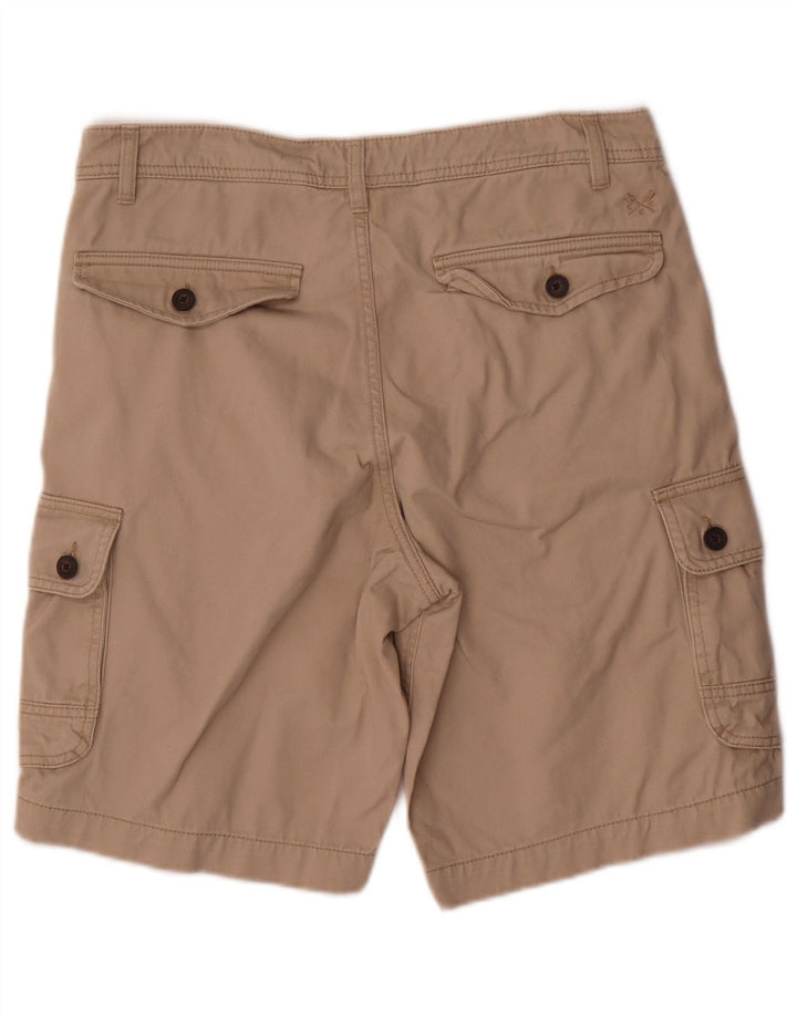 Crew Clothing Herren Cargoshorts W32 Mittelbeige Baumwolle