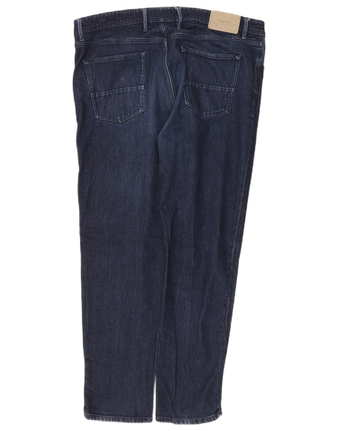 Massimo Dutti Herren Tapered Jeans W38 L28 Marineblaue Baumwolle