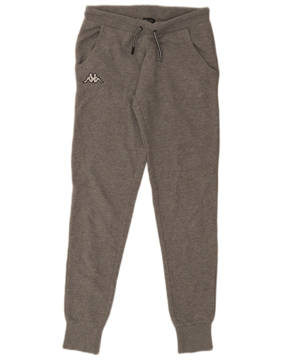 Kappa Herren-Trainingshose, Jogginghose, mittelgraue Baumwolle