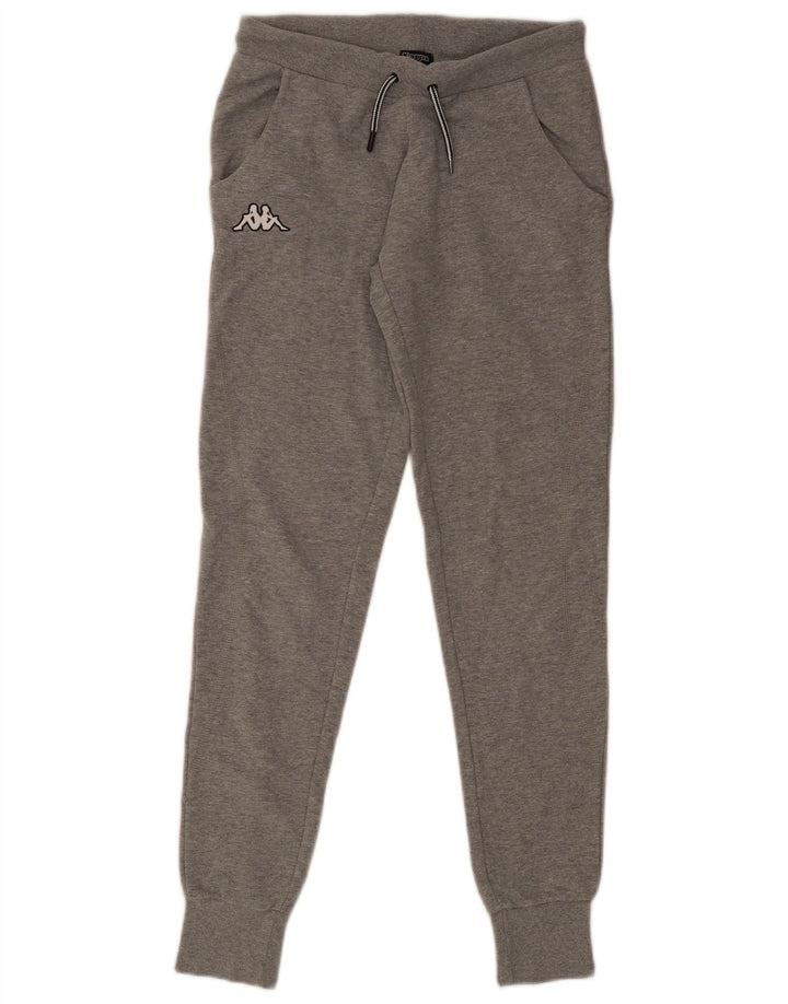 Kappa Herren-Trainingshose, Jogginghose, mittelgraue Baumwolle