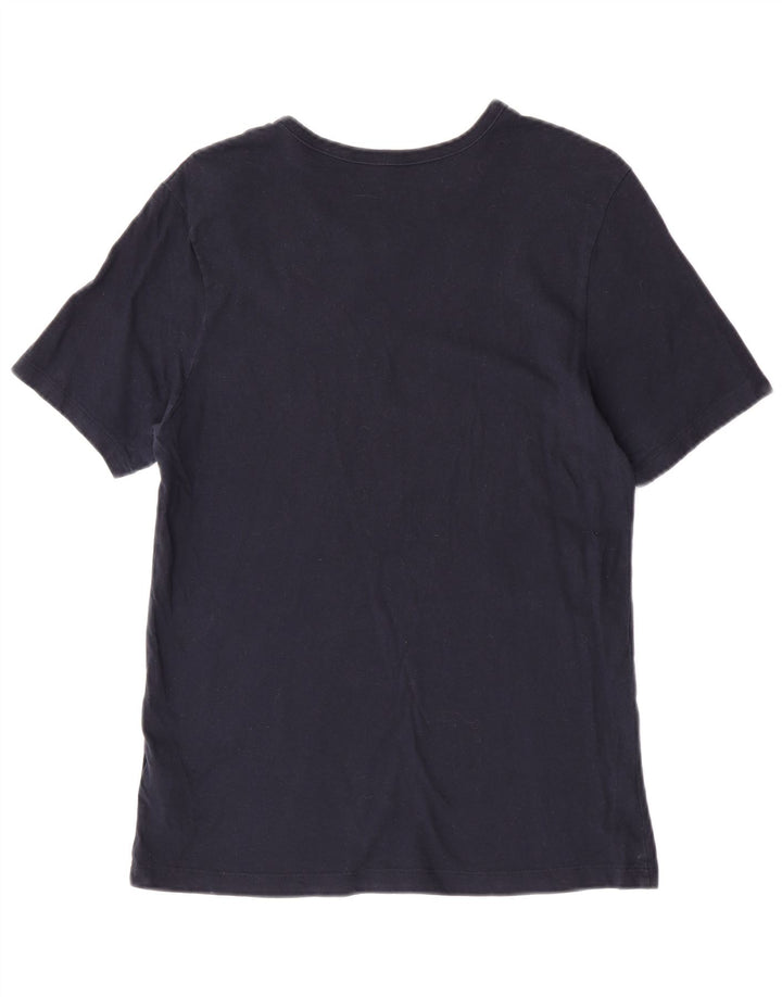 Hugo Boss Herren T-Shirt Top Medium Marineblau Baumwolle