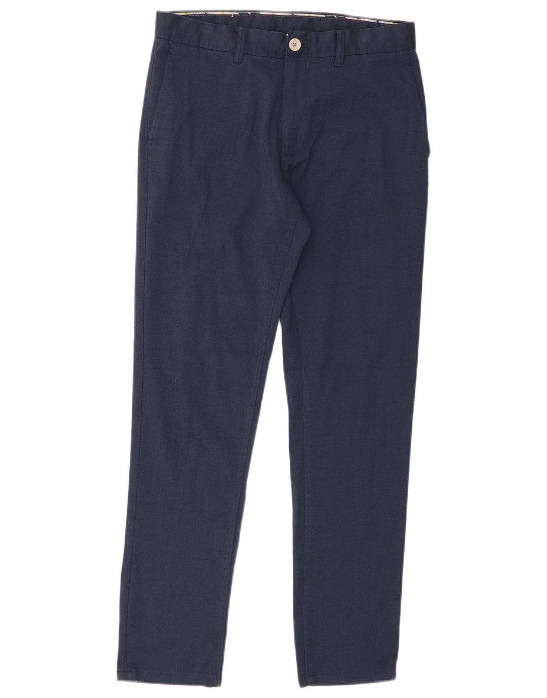 Zara Slim Chino-Hose für Herren, EU 38, Größe S, W30, L29, Marineblau, Polyester