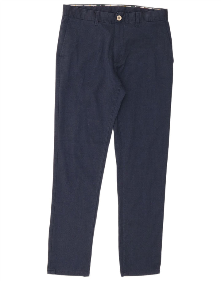 Zara Slim Chino-Hose für Herren, EU 38, Größe S, W30, L29, Marineblau, Polyester