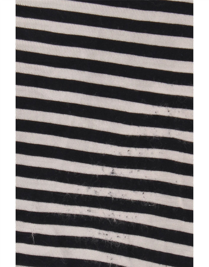 BENETTON Damen-Blusenoberteil mit 3/4-Ärmeln, Größe S, Marineblau, nautisch