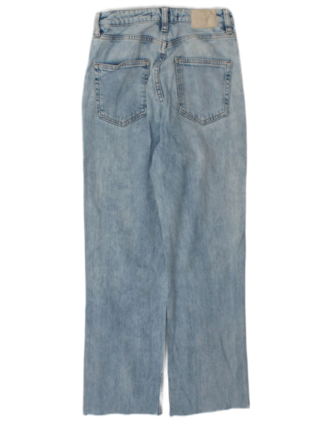 Zara Damen Straight Jeans EU 34 2XS W24 L25 Blau