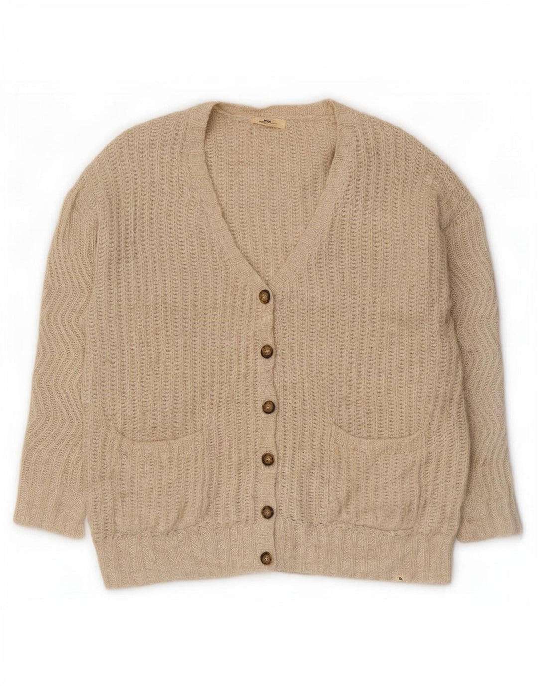 Rip Curl Damen-Strickjacke in Übergröße, Gr. 14, mittelbeige