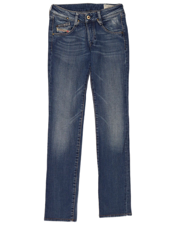 Diesel Damen Clush Slim Jeans W24 L32 Blaue Baumwolle