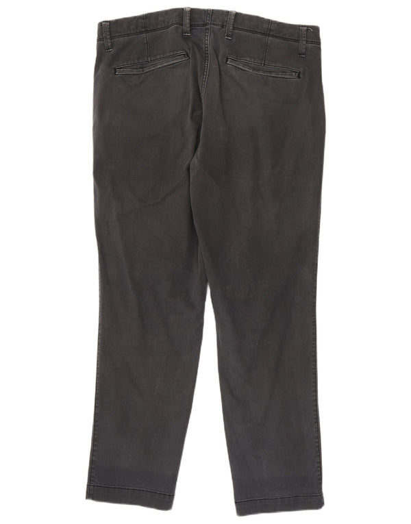 Gap Slim-Fit-Chinohose für Herren, W34, L30, graue Baumwolle