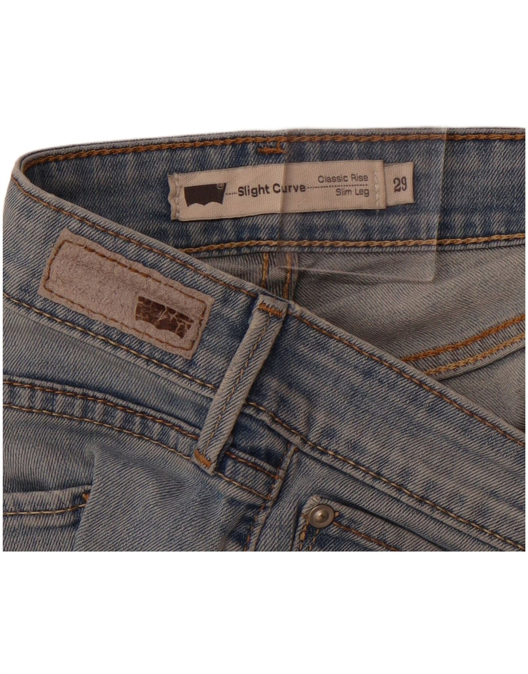 LEVI'S Damen Slight Curve Classic Rise Slim Jeans W29 L28 Blau