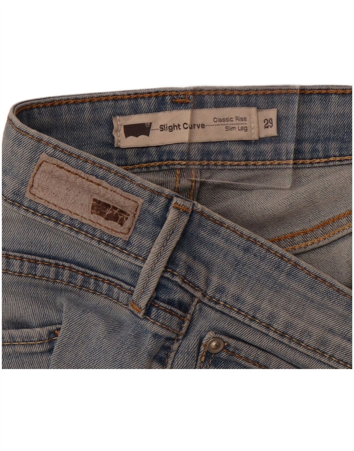 LEVI'S Damen Slight Curve Classic Rise Slim Jeans W29 L28 Blau