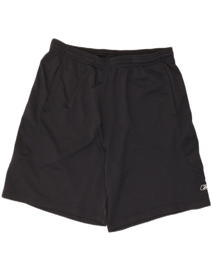 Reebok Herren Sportshorts XL Schwarz Polyester