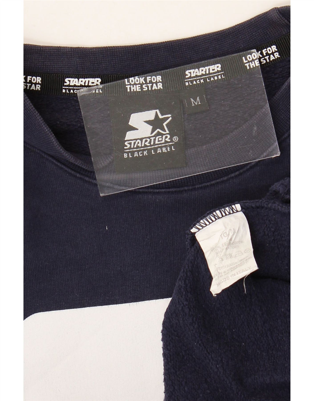 Starter Herren Grafik-Sweatshirt-Pullover, mittelmarineblau, Baumwolle