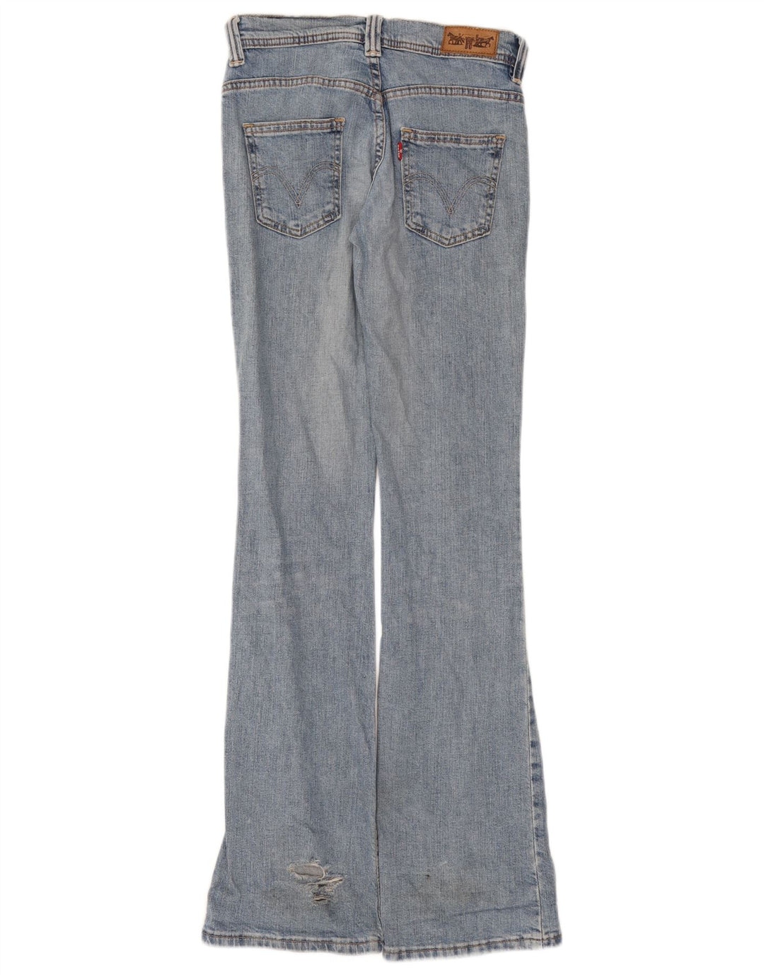 Levi's Damen Bootcut Jeans W28 L34 Blaue Baumwolle