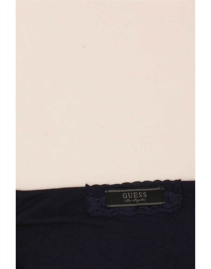 Guess Ärmelloses Damen-Blusenoberteil, Größe S, Marineblau