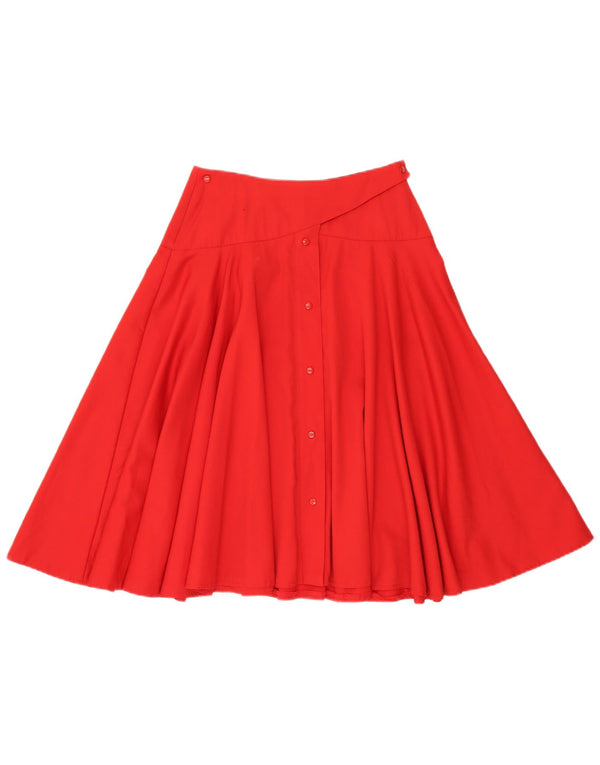 Incom Damen A-Linienrock EU 40 Medium W28 Rote Schurwolle