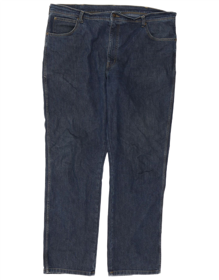 Wrangler Herren Straight Jeans W42 L32 Blau