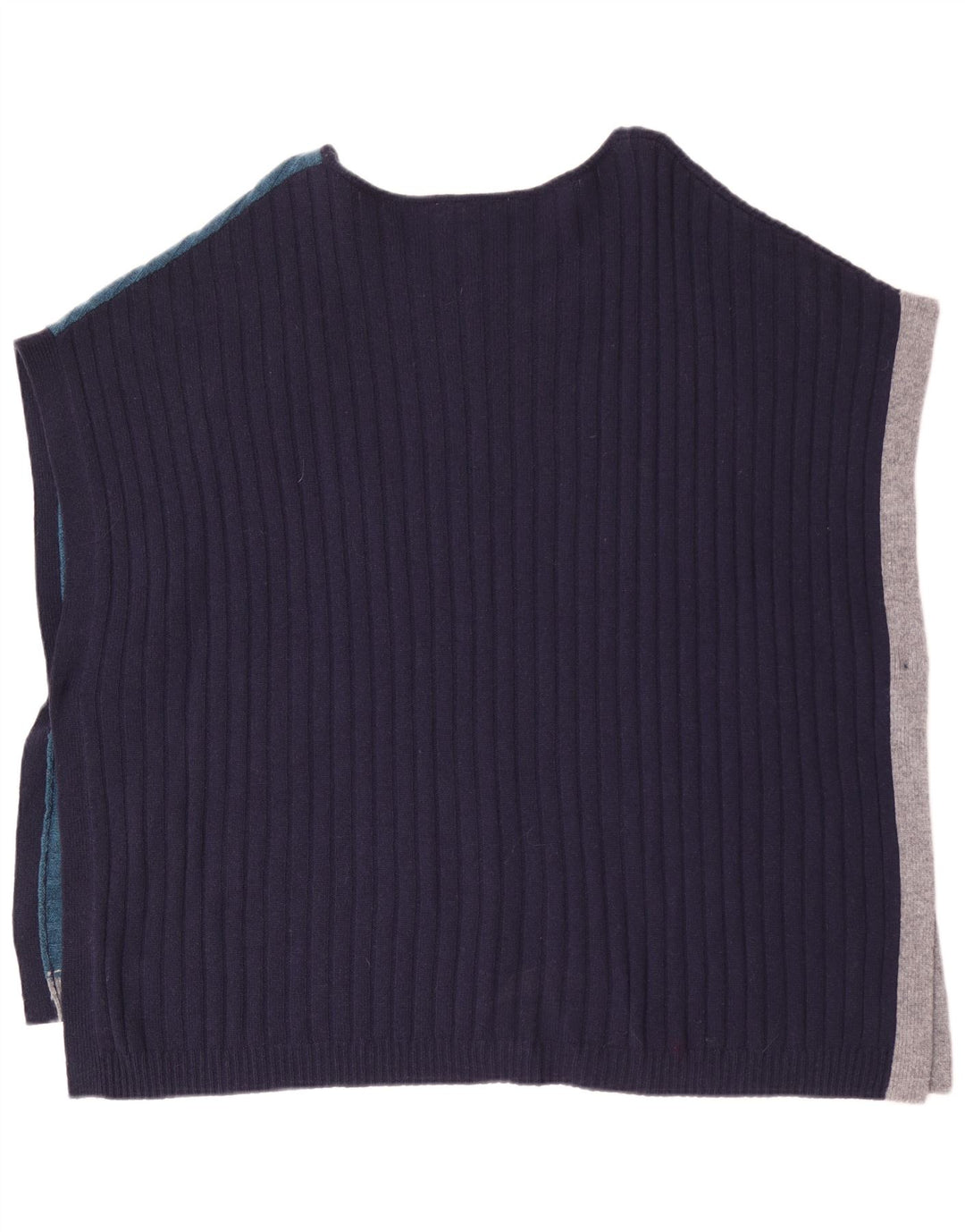 White Stuff Poncho-Pullover für Damen, UK 42, Größe L, Marineblau, Farbblock
