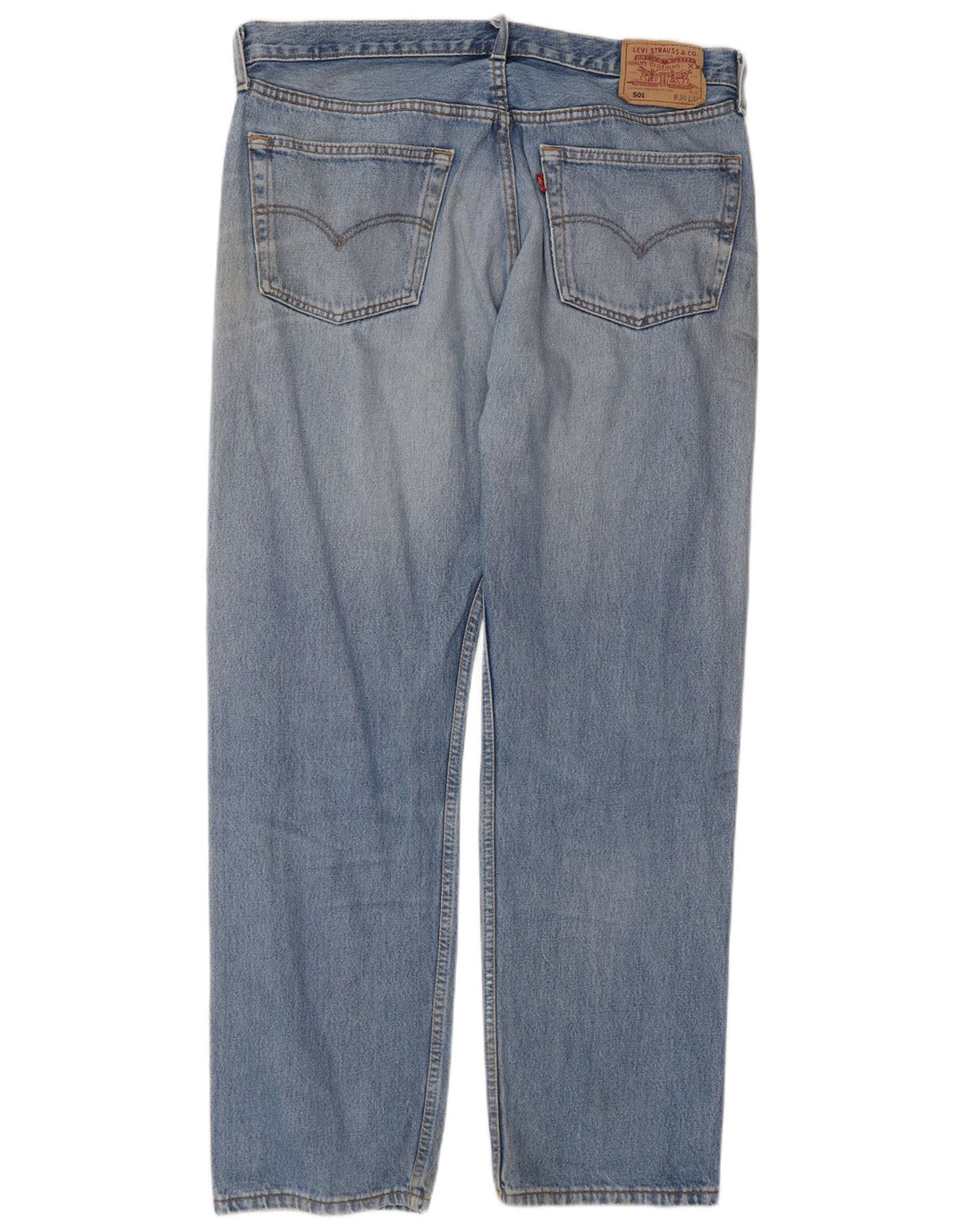 Levi's Herren Straight Jeans W38 L32 Blaue Baumwolle