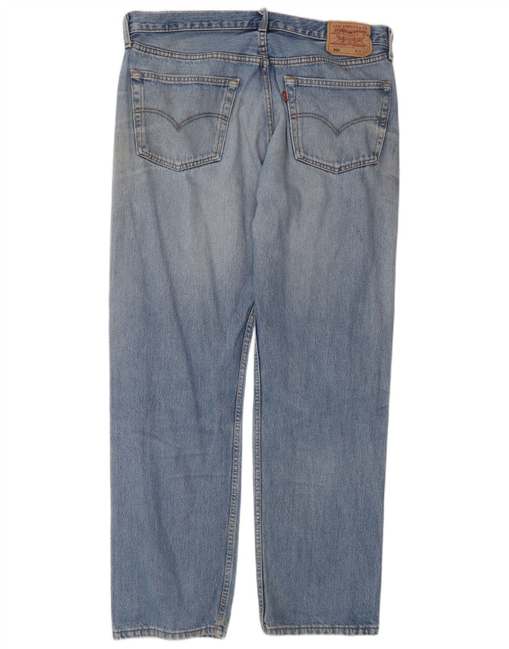 Levi's Herren Straight Jeans W38 L32 Blaue Baumwolle
