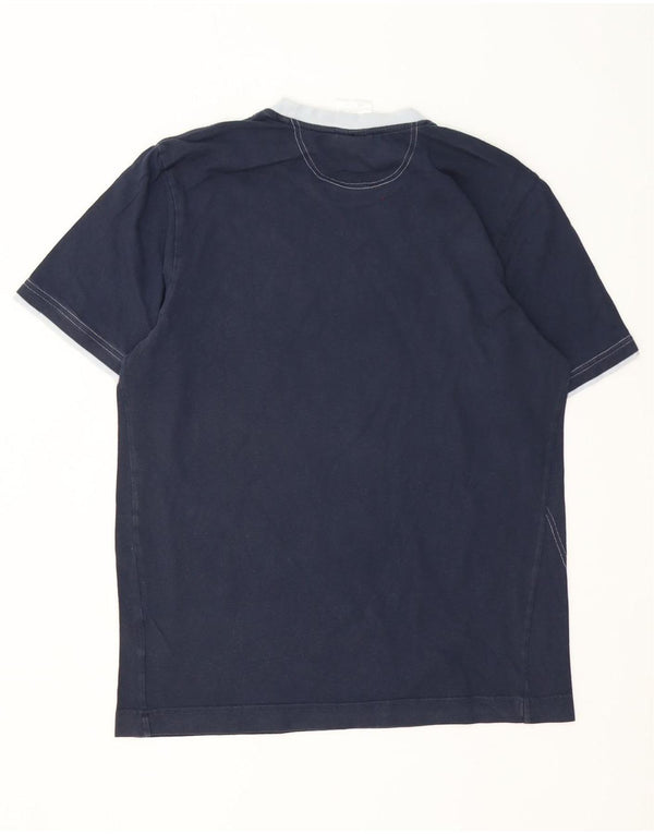 Adidas Herren-T-Shirt mit Grafik, mittelgroß, marineblau, Baumwolle
