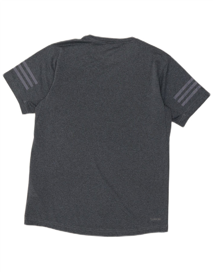 ADIDAS Herren Climacool T-Shirt Top Small Blau geflecktes Polyester