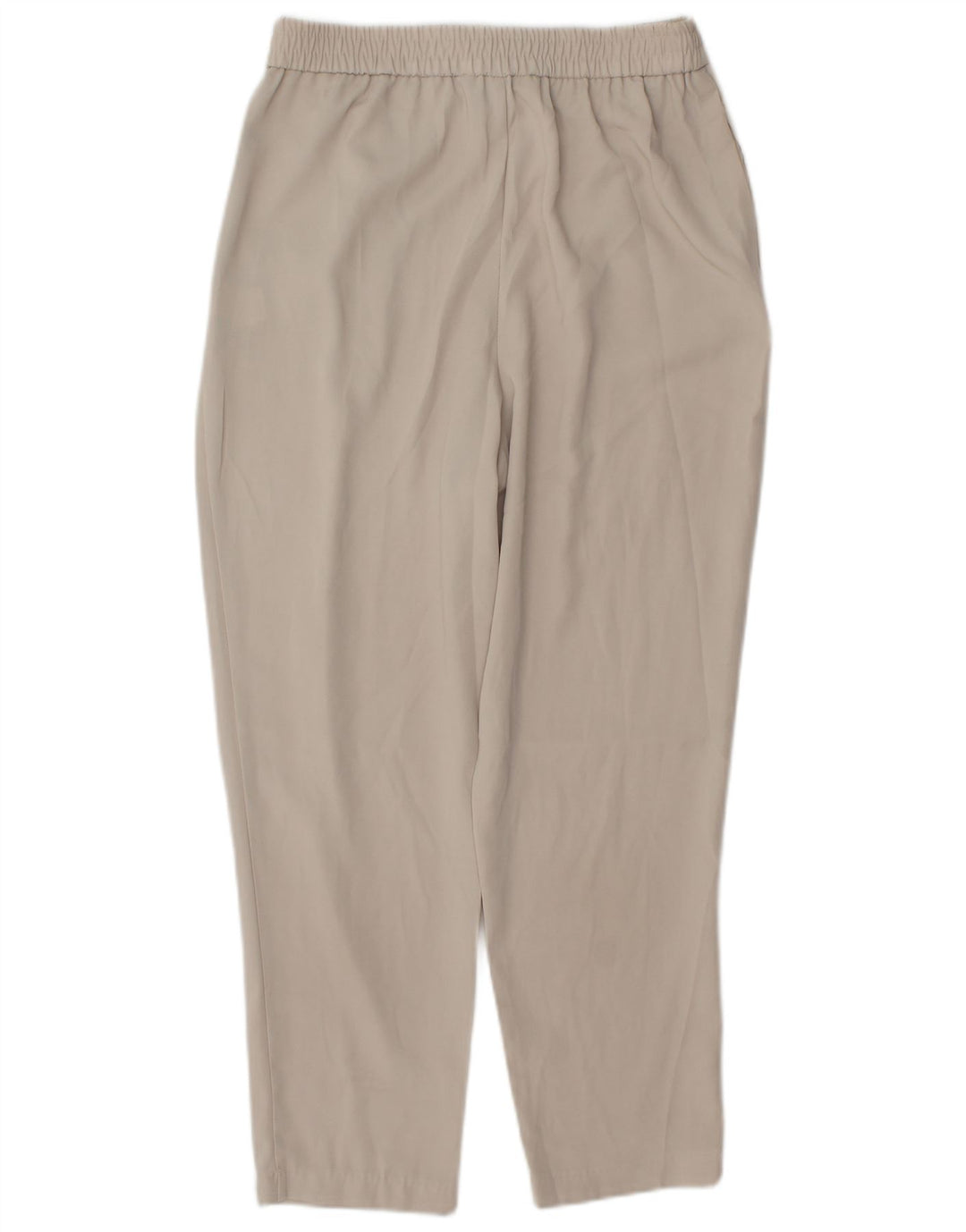Zara Damen Tapered Casual-Hose, Größe S, W26, L25, Beige, Polyester