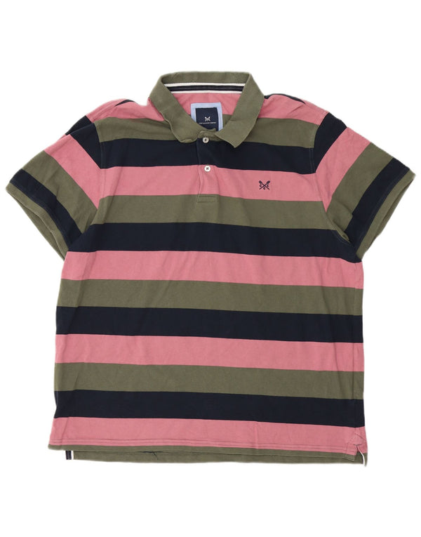 Crew Clothing Herren-Poloshirt 3XL, mehrfarbig, gestreift, Baumwolle
