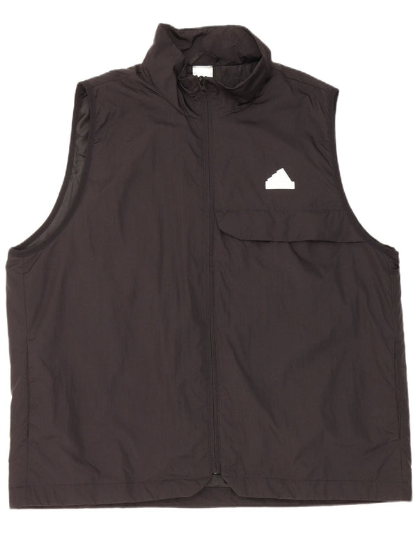 Adidas Herren Utility Gilet UK 40 Large Schwarz Nylon