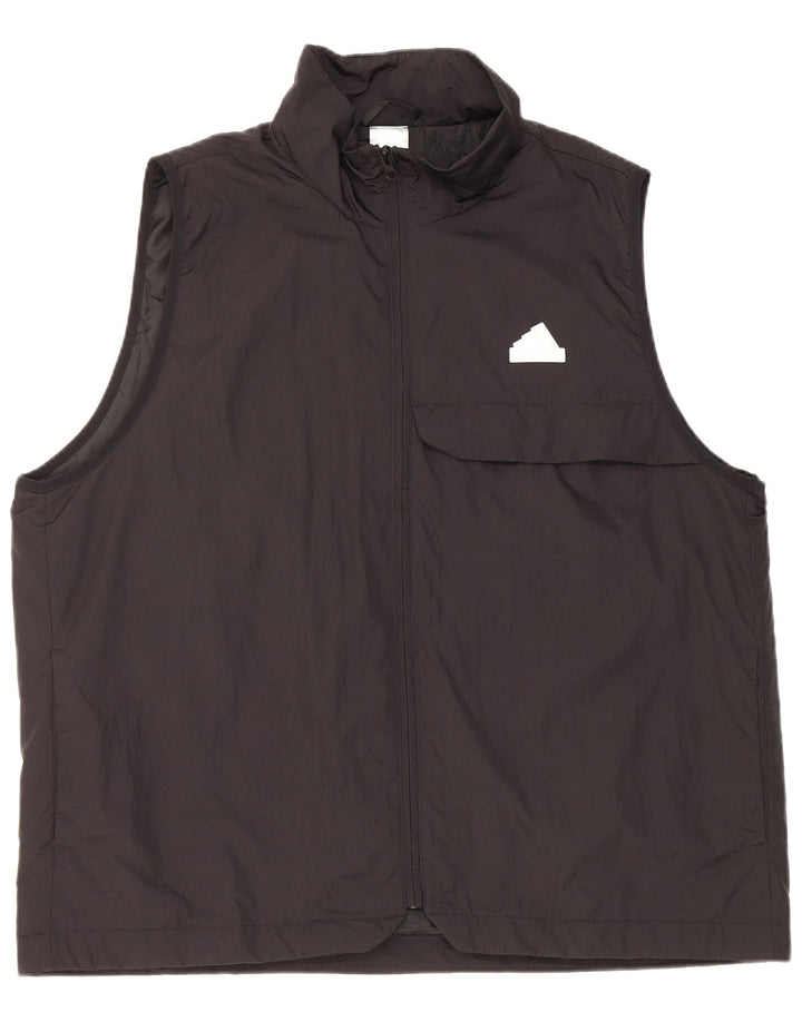 Adidas Herren Utility Gilet UK 40 Large Schwarz Nylon