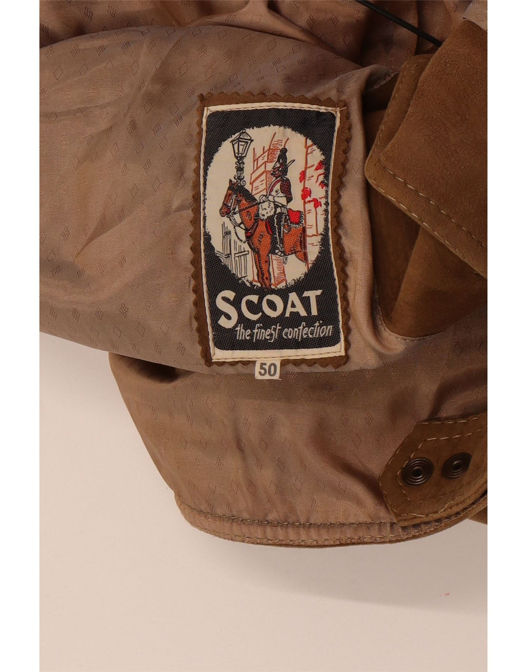 Vintage Herren Wildlederjacke IT 50 Large Braun