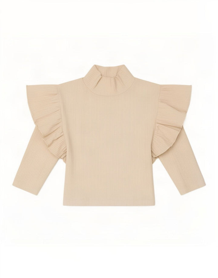 Zara Damen Crop Top 3/4 Ärmel UK 8 Small Weiß
