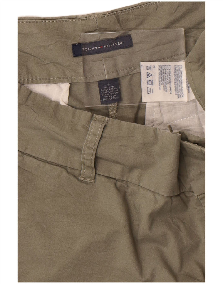 Tommy Hilfiger Damen Chino-Shorts US 8 Medium W32 Khaki Baumwolle