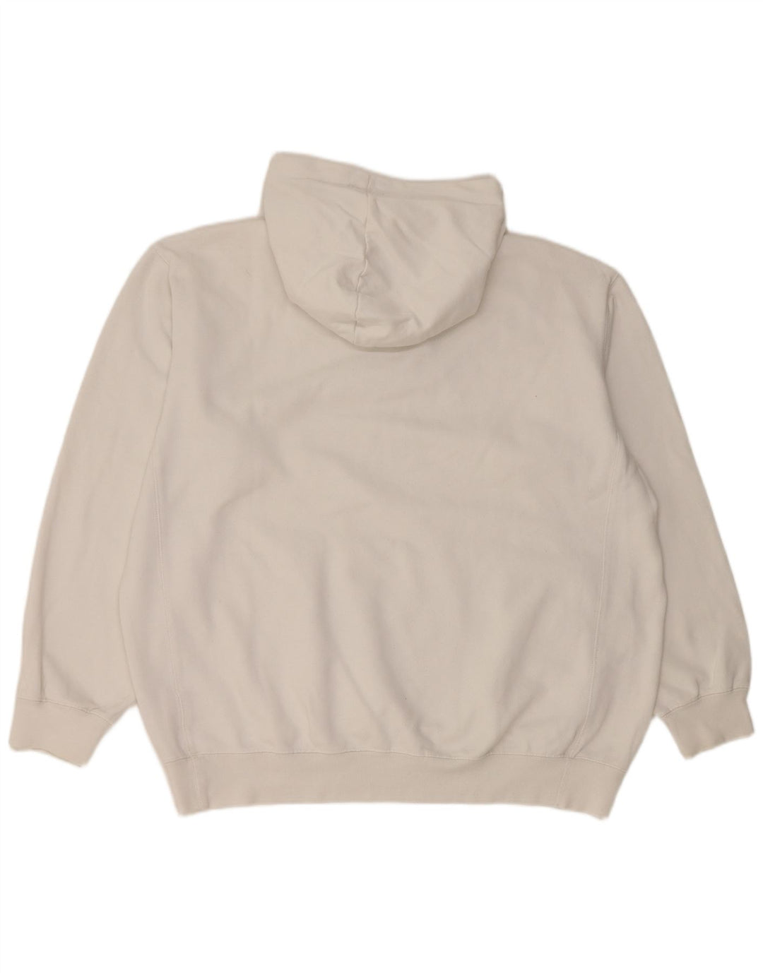 NIKE Herren Kapuzenpullover UK 45/47 XL Weiße Baumwolle