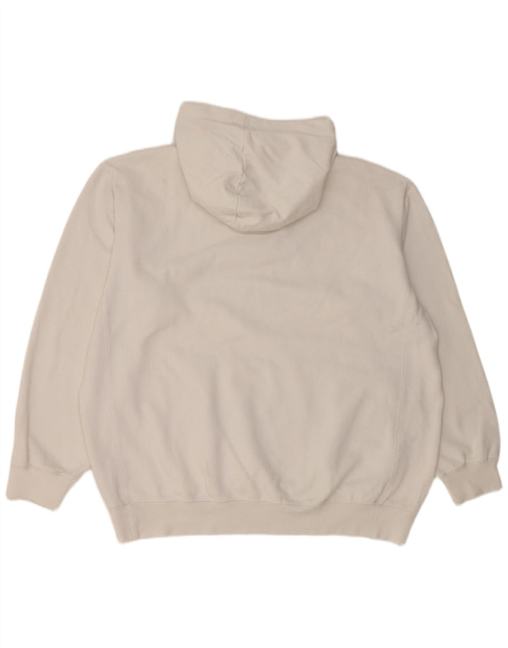 NIKE Herren Kapuzenpullover UK 45/47 XL Weiße Baumwolle