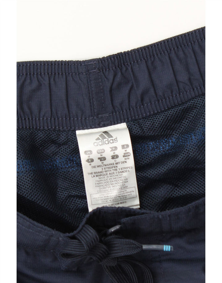 ADIDAS Herren-Badeshorts, mittelgroß, marineblau, Colourblock-Polyamid