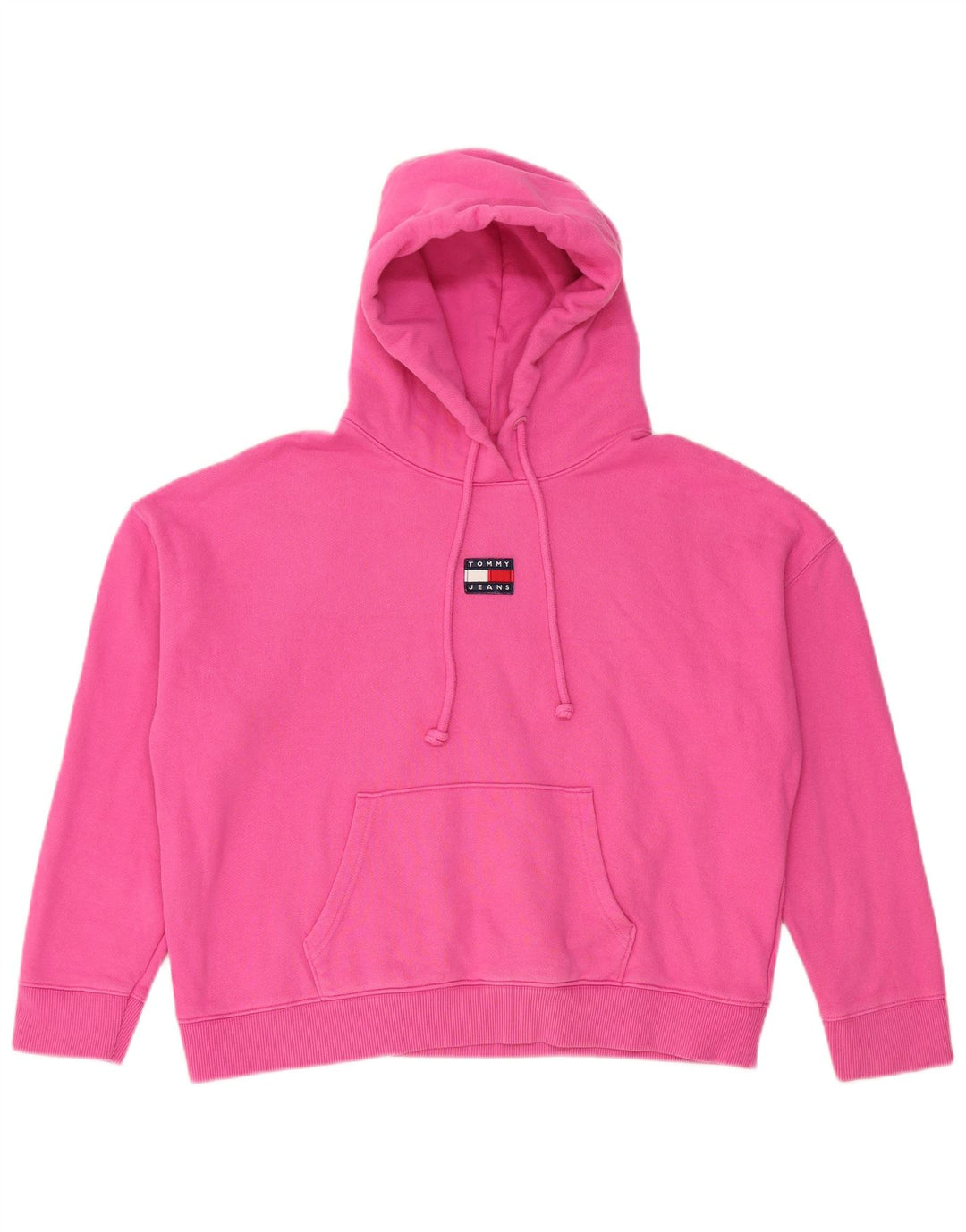 TOMMY HILFIGER Damen Kapuzenpullover UK 18 XL Rosa Baumwolle