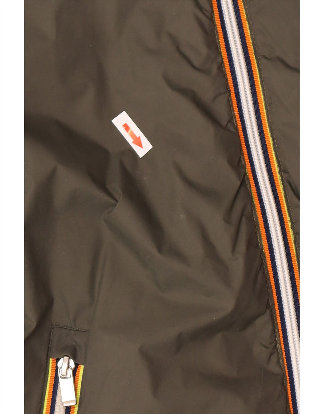 K-Way Herren Kapuzenjacke, wendbar, wattiert, UK 38, mittelgrün, Polyamid