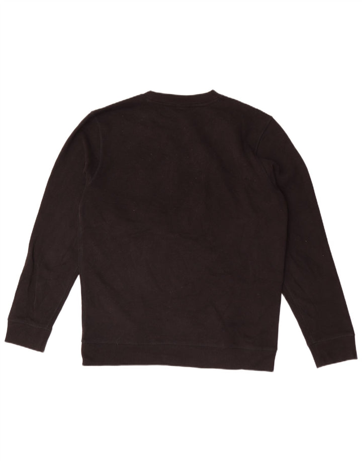 Hugo Boss Herren-Sweatshirt mit Grafik, groß, aus schwarzer Baumwolle