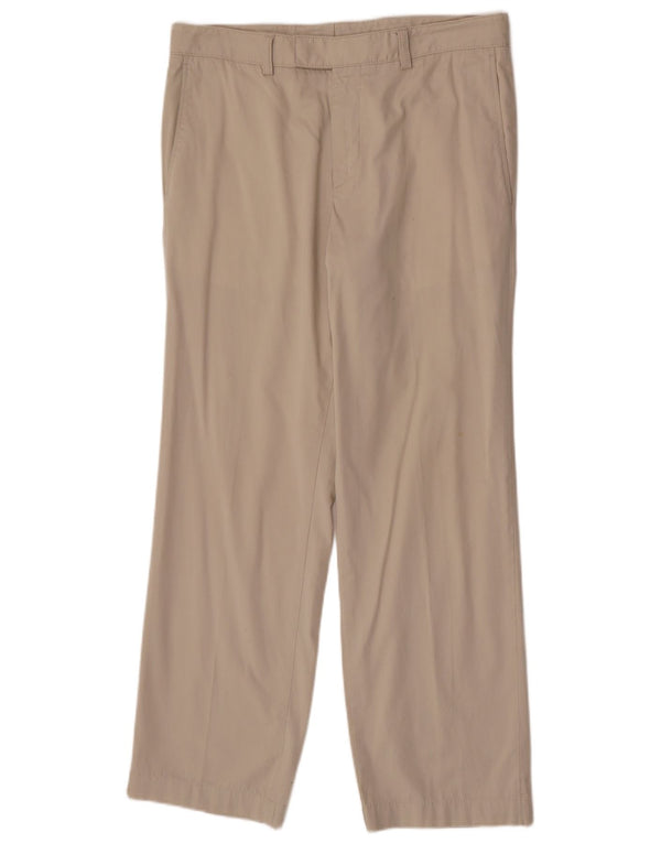 Hugo Boss Herren gerade Chinohose UK 50 Large W34 L32 Beige Baumwolle