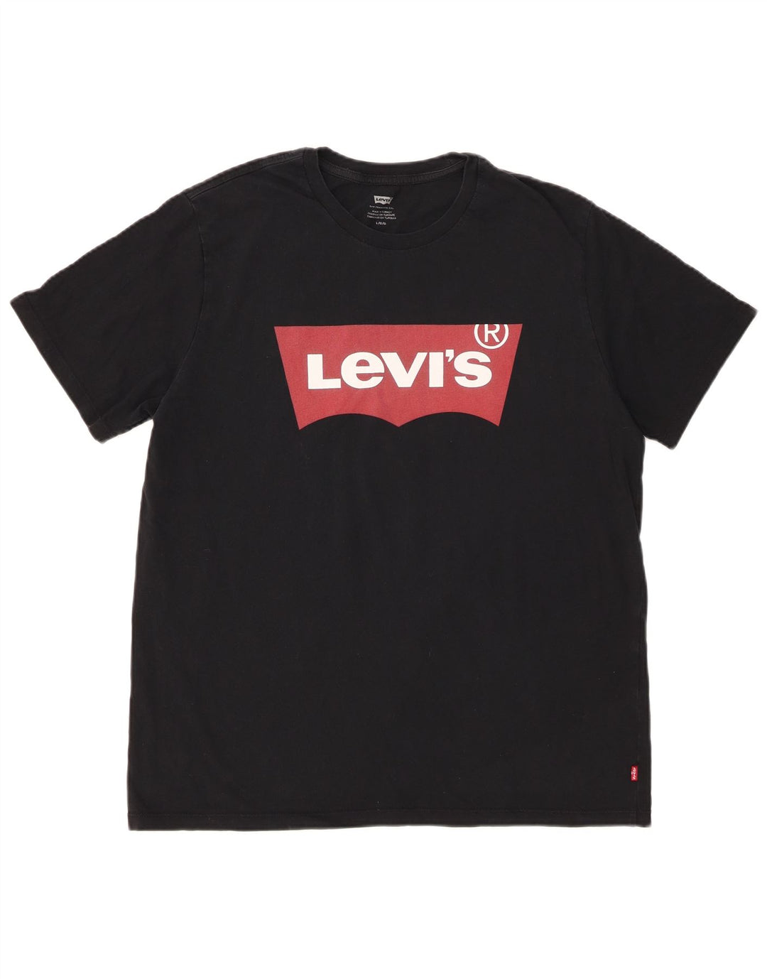 Levi's Herren-T-Shirt mit Grafik, Größe L, Schwarz