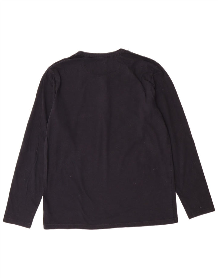 EDDIE BAUER Herren-Top, langärmelig, klein, marineblau, Baumwolle