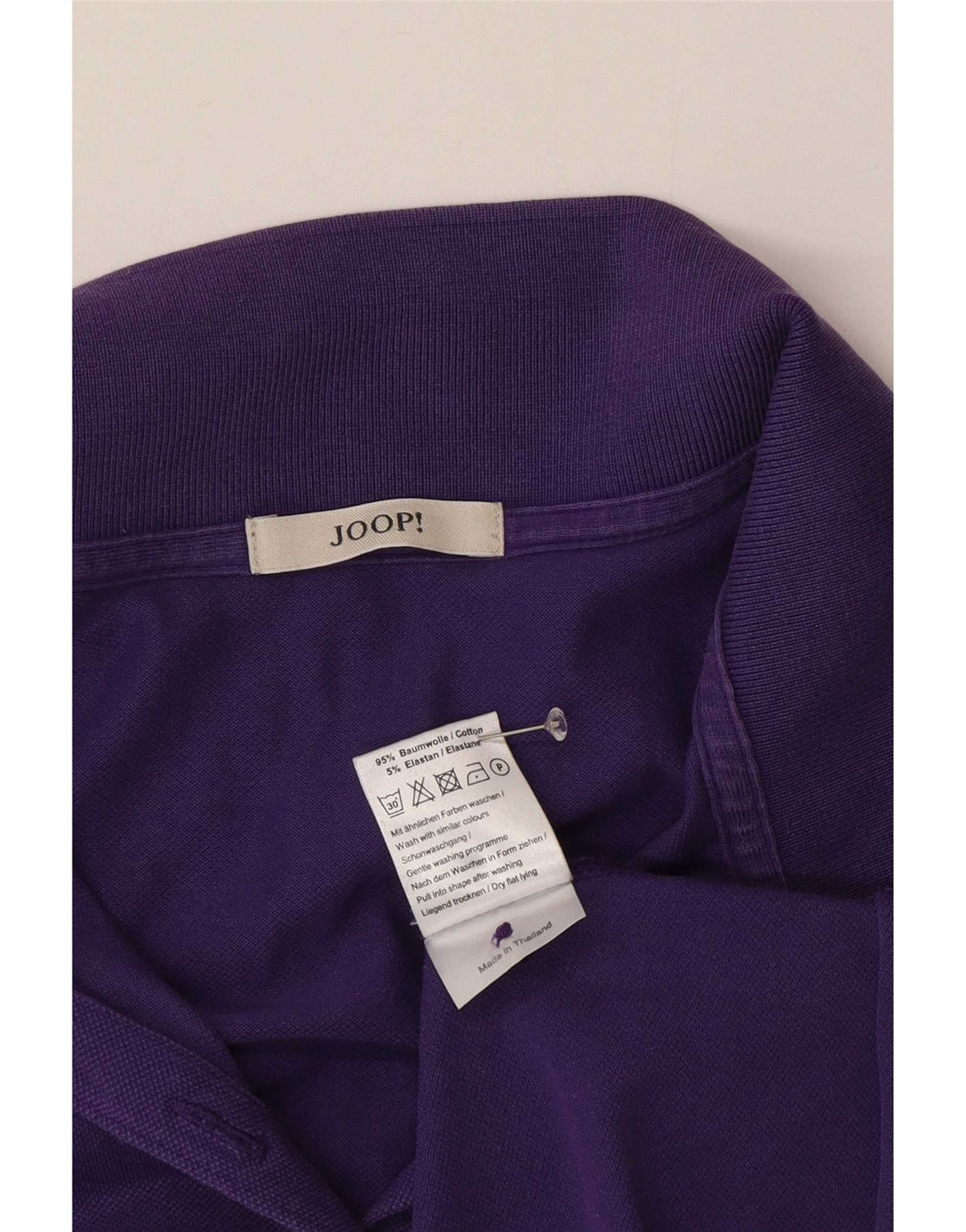 Joop Damen Poloshirt IT 44 Medium Lila Baumwolle