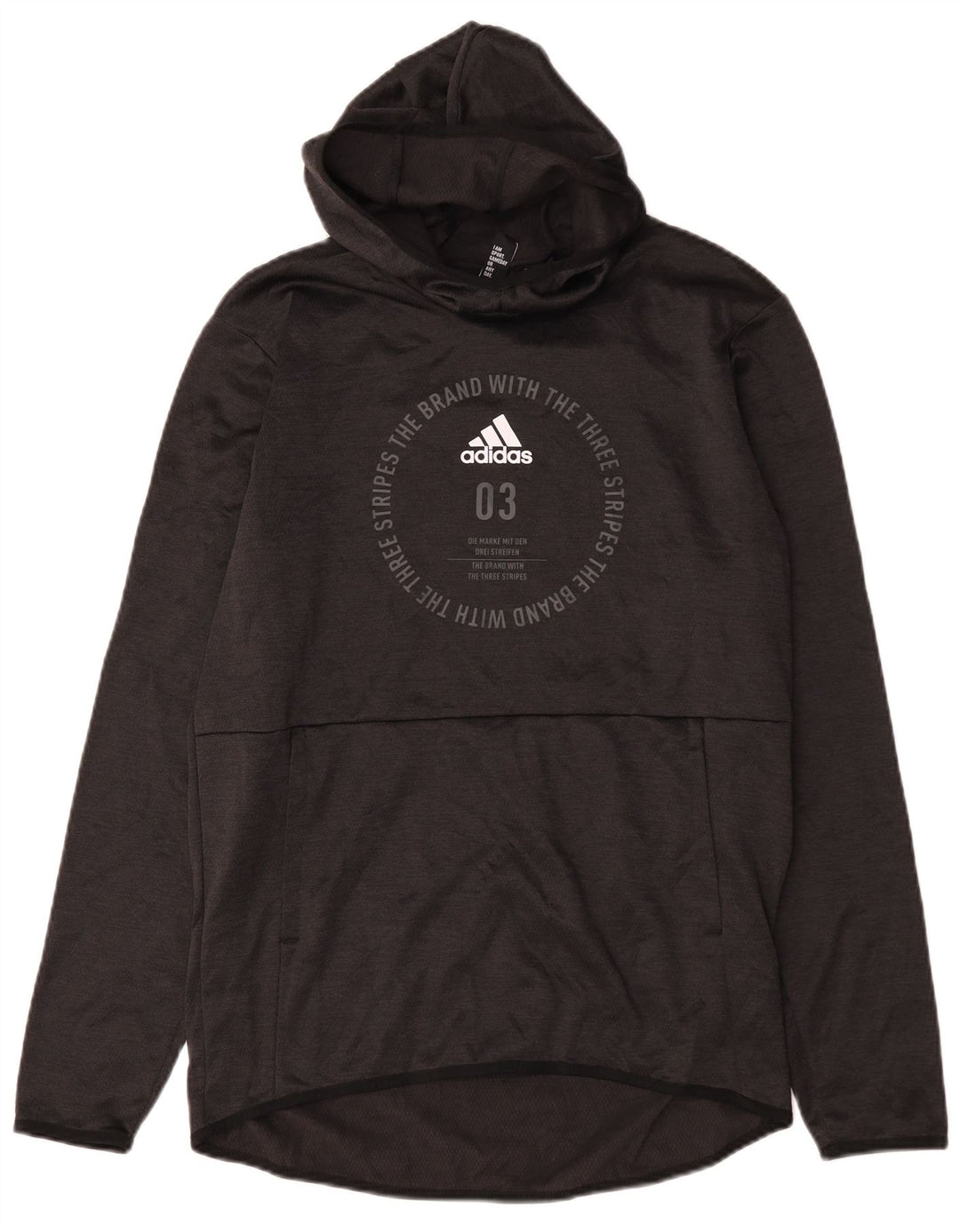 Adidas Herren Climawarm Graphic Hoodie Pullover Medium Schwarz Polyester