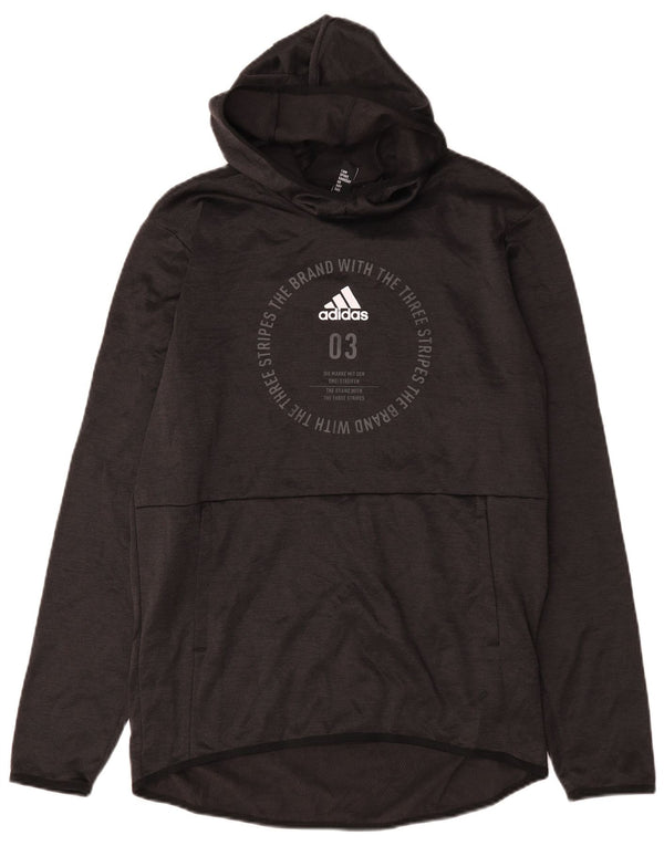 Adidas Herren Climawarm Graphic Hoodie Pullover Medium Schwarz Polyester