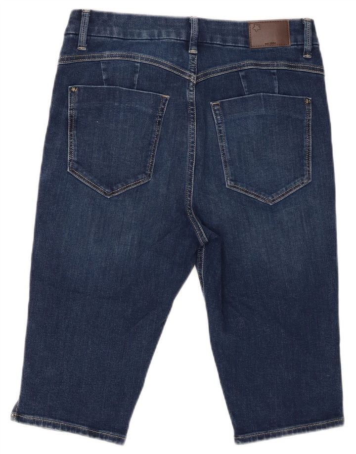 Marks & Spencer Damen Jeansshorts UK 12 Medium W32 Blaue Baumwolle
