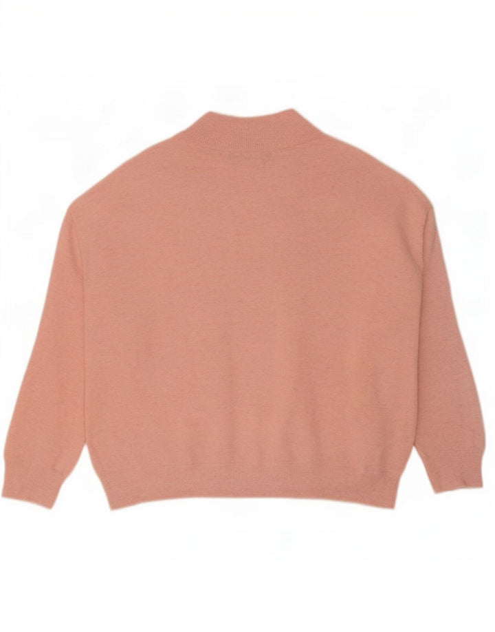 Marks & Spencer Damen-Pullover in Übergröße mit V-Ausschnitt, Gr. 10, Größe S, Rosa