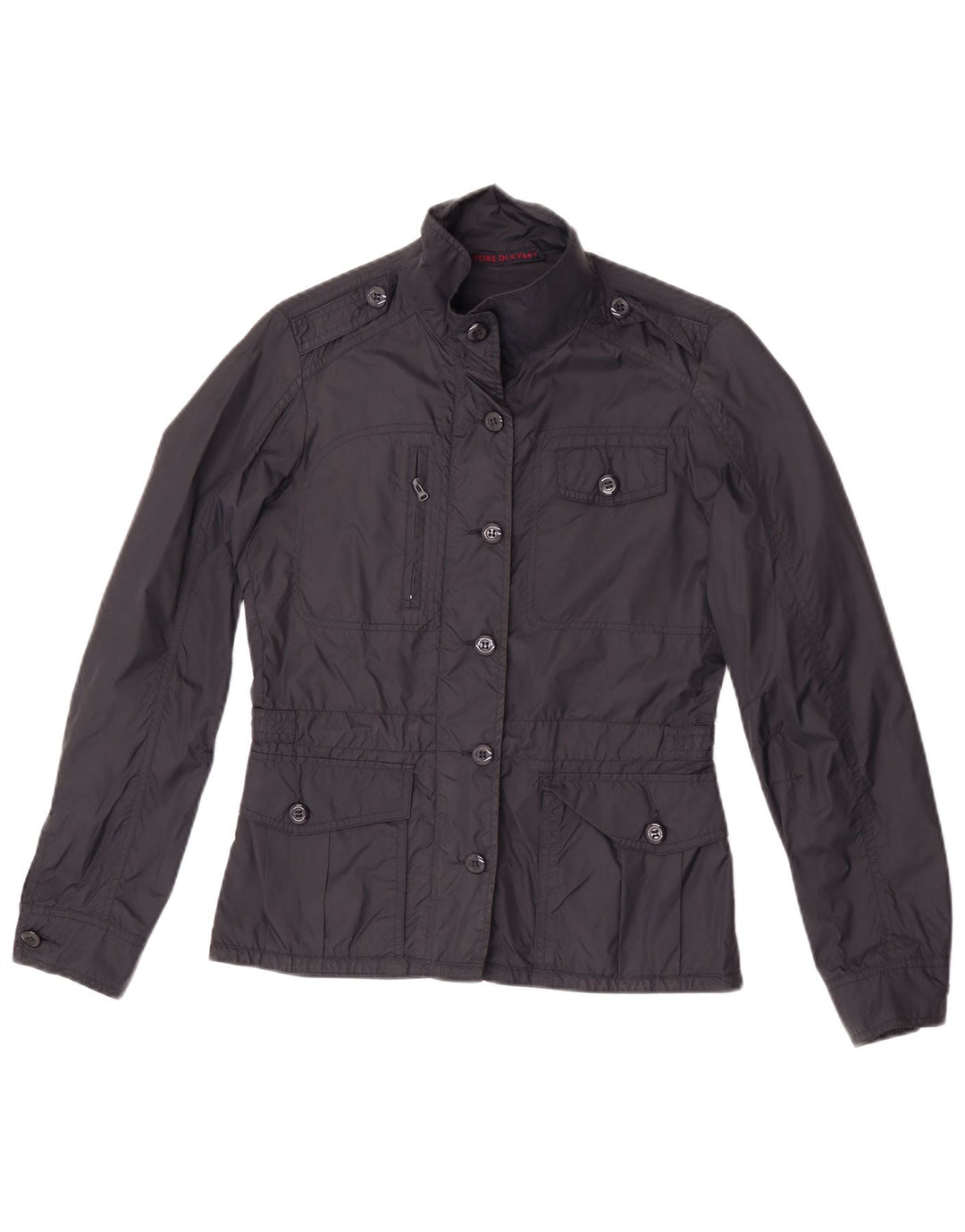 Kappa Damen Militärjacke UK 6 XS Schwarz Polyamid