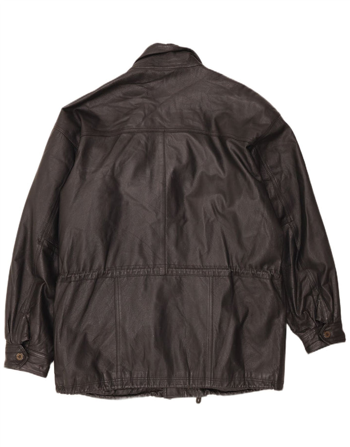 Vintage Herren Lederjacke UK 42 XL Schwarz
